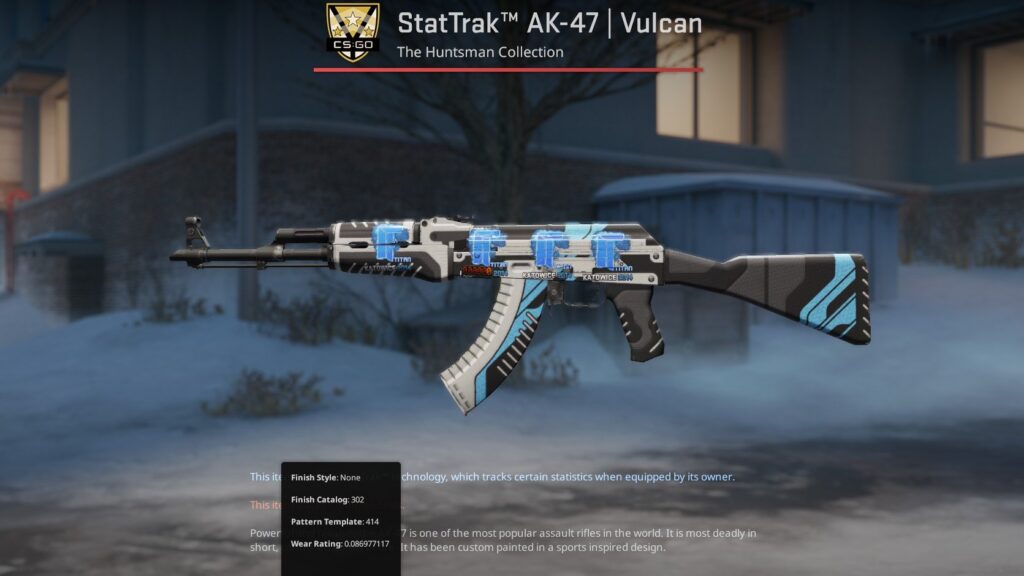 AK-47 | Vulcan ST FN + 4x Titan (Holo)