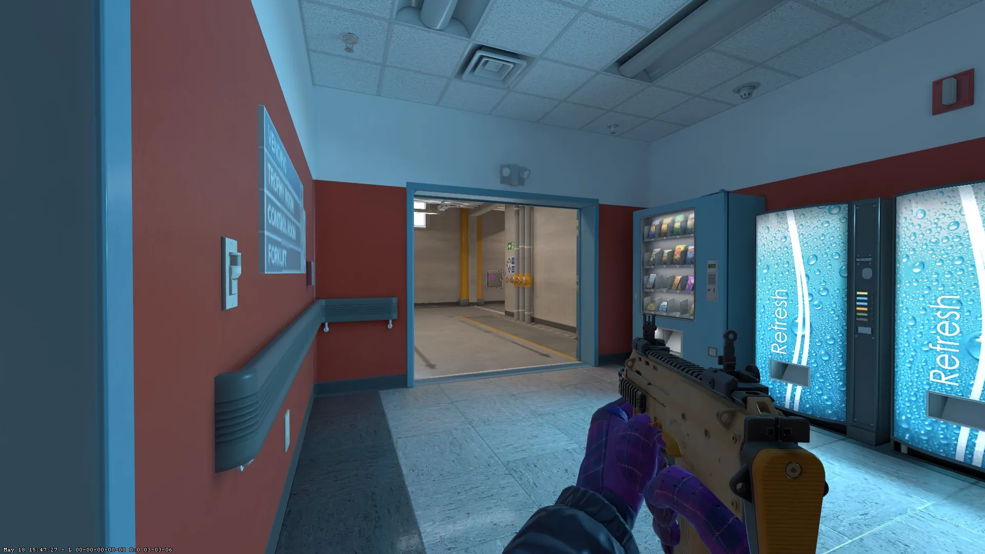 MP7 spot on Nuke – Lobby and tight interior angles